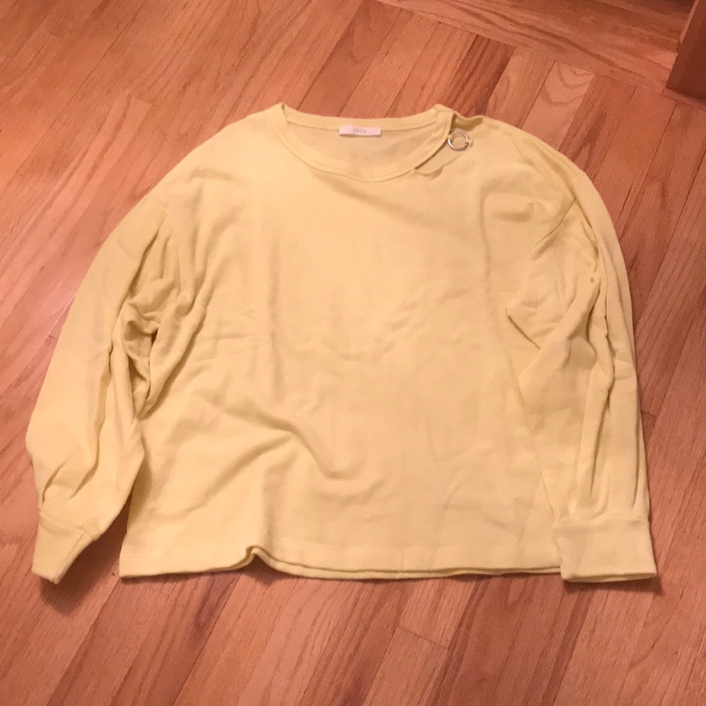Lush butter yellow sweatshirt. New without tags